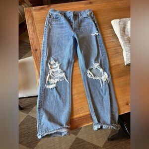 Distressed Blue Women's Jeans